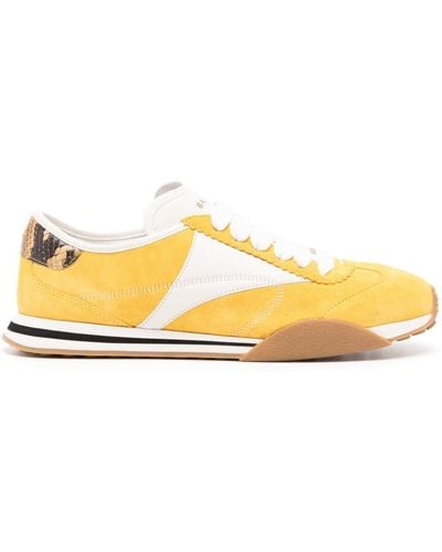 Bally Sussex Leather Sneakers - Yellow