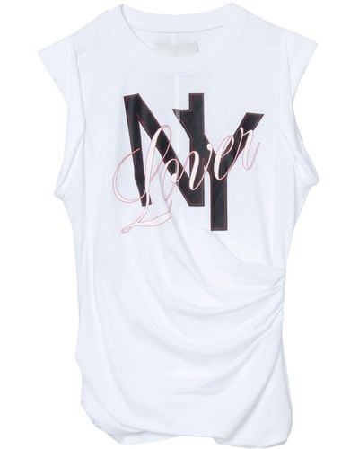 3.1 Phillip Lim Ny Lover Jersey Tank Top - White