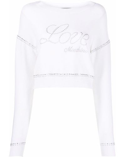 Love Moschino ロゴ セーター - ホワイト