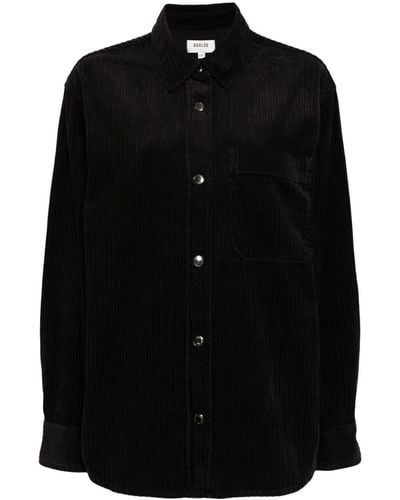 Agolde Odele Corduroy Shirt - Black