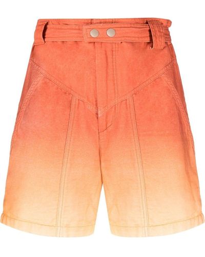Isabel Marant Shorts Met Tie-dye Print - Oranje
