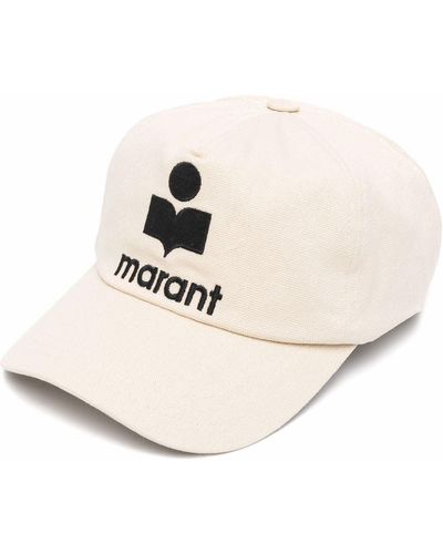 Isabel Marant Baseballkappe mit Logo-Print - Natur