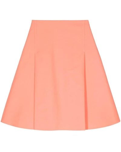 Marni A-line Cotton Miniskirt - Pink