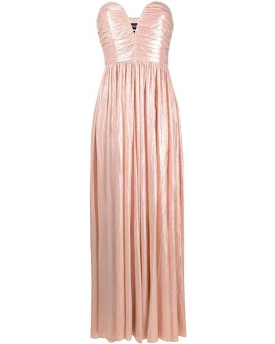 retroféte Kleid mit Herzausschnitt - Pink