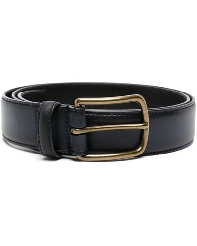 Officine Creative Buckle-fastening leather belt - Schwarz