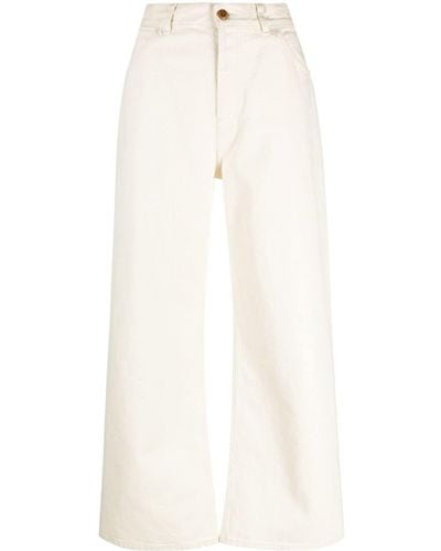 Chloé Low-rise Wide-leg Pants - White