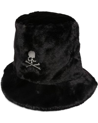 Mastermind Japan Mj Faux-fur Bucket Hat - Black