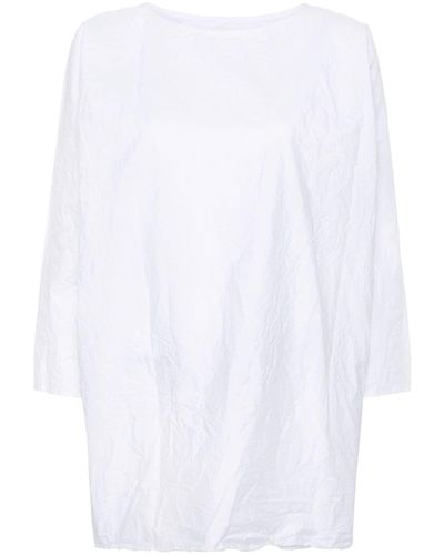 Daniela Gregis Crinkled cotton blouse - Bianco