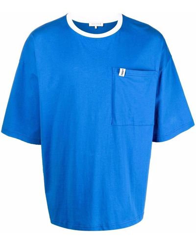 Mackintosh Logo-patch T-shirt - Blue