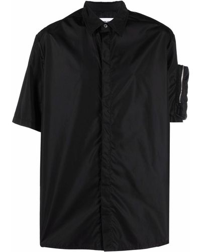 Ambush Short-sleeved Zip-pocket Shirt - Black