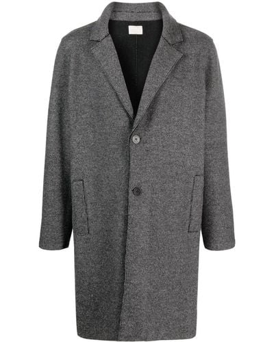 lunaria cashmere Single-breasted Cashmere Coat - Gray