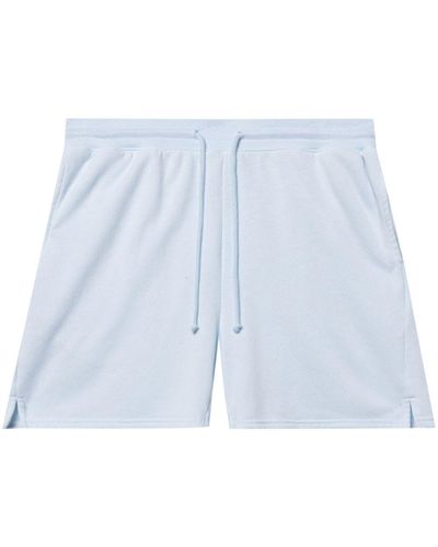 John Elliott Short de sport en coton mélangé - Bleu