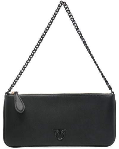 Pinko Love-birds-motif Shoulder Bag - Black