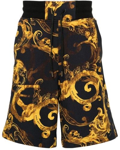 Versace Shorts mit Barocco-Print - Schwarz