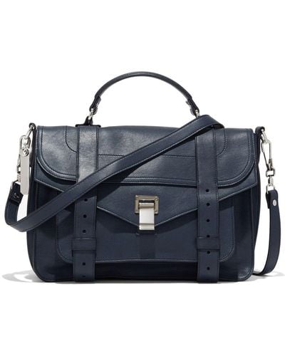 Proenza Schouler Medium Ps1 Leather Bag - Blue