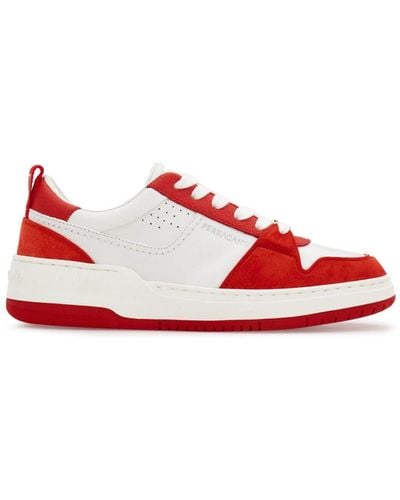 Ferragamo Sneakers mit Kontrasteinsatz - Rot