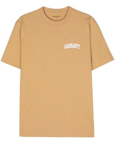 Carhartt University Script Cotton T-shirt - Natural