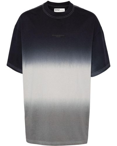 Izzue Gradient Effect T-shirt - Blue