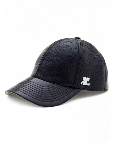 Courreges Baseball Hat With Patch - Blue