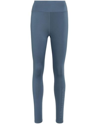 Calvin Klein Logo-Printed Performance Leggings - Blue