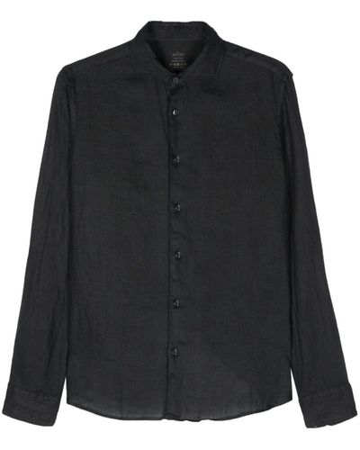 Altea Mercer Linen Shirt - Black
