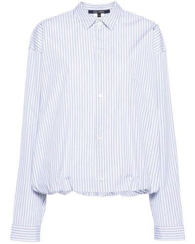 Sofie D'Hoore Long-sleeve Striped Cotton Shirt - White