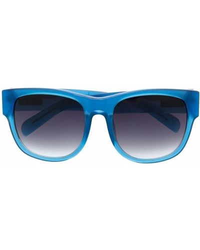 Linda Farrow Gradient Square-frame Sunglasses - Blue