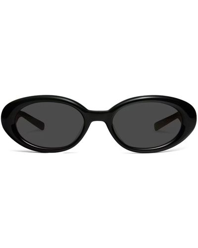 Gentle Monster X Maison Margiela Oval-frame Sunglasses - Black