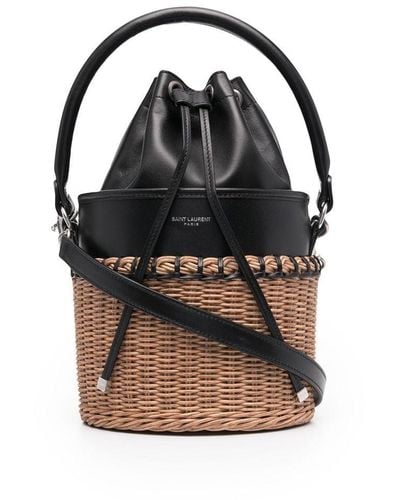 Saint Laurent Small Bahia Bucket Bag - Black