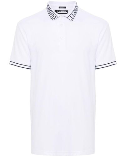 J.Lindeberg Austin Piqué Polo Shirt - White