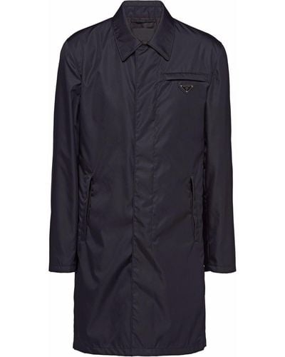 Prada Re-nylon Triangle-logo Raincoat - Black