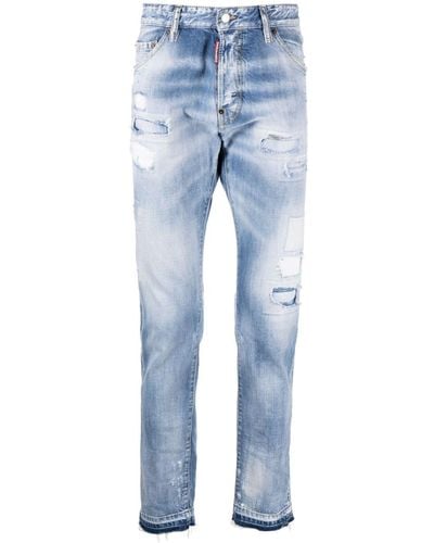 DSquared² Jeans con effetto vissuto - Blu