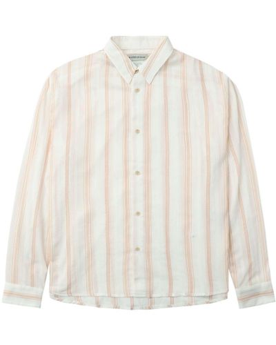 A Kind Of Guise Striped Cotton Shirt - White