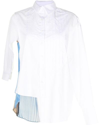Kolor Asymmetric Button-down Shirt - White