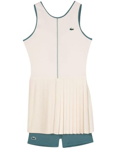 Lacoste Ultra-dry Piqué Tennis Dress - Natural