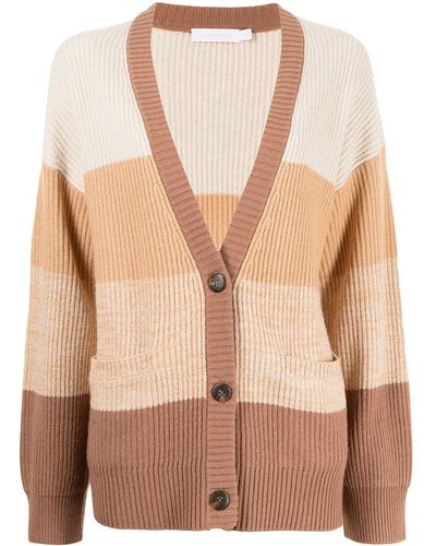 Jonathan Simkhai Colour-block Knitted Cardigan - Brown
