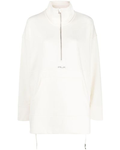 RLX Ralph Lauren Oversized Quarter-zip Sweatshirt - White