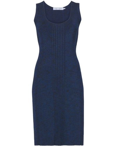 Proenza Schouler Rib-knit Sleeveless Dress - Blue