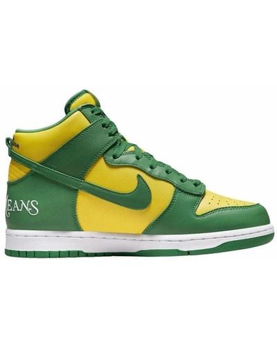 Nike X Supreme Sb Dunk High "by Any Means - Green