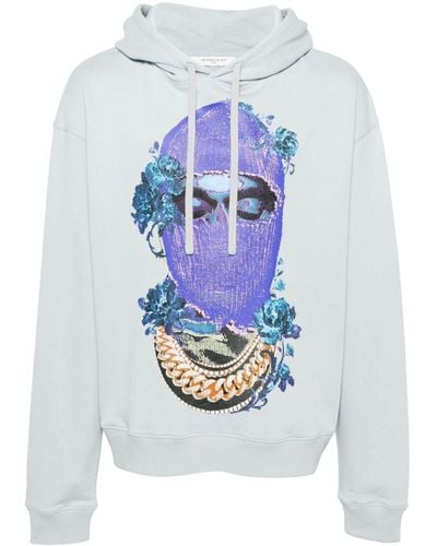 ih nom uh nit Katoenen Hoodie Met Print - Wit