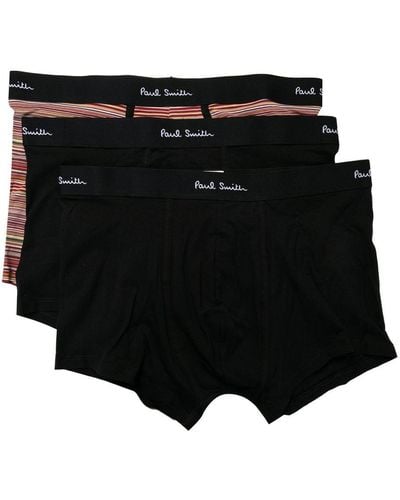 Paul Smith Logo-waistband Boxers Pack - Black