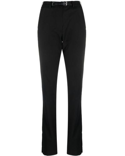 16Arlington Slim-cut Belted Pants - Black