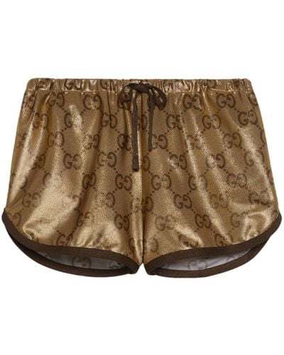 Gucci Maxi Gg Shorts - Brown