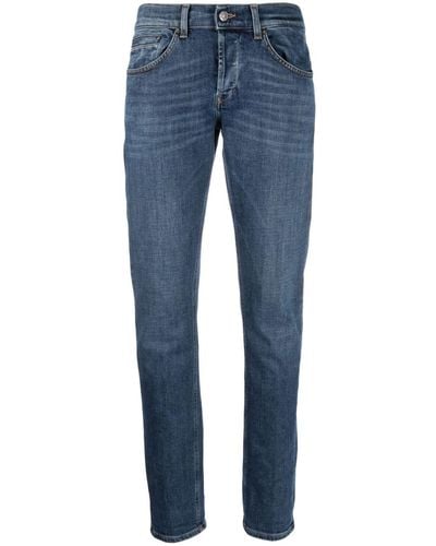 Dondup Slim-cut Low-rise Jeans - Blue