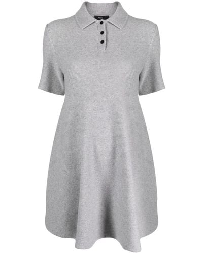 Theory A-line Knitted Dress - Gray