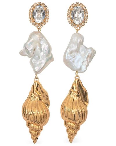 Jennifer Behr Adella Crystal-embellished Earrings - White