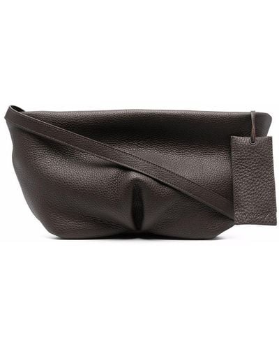 Marsèll Slouchy Leather Shoulder Bag - Brown