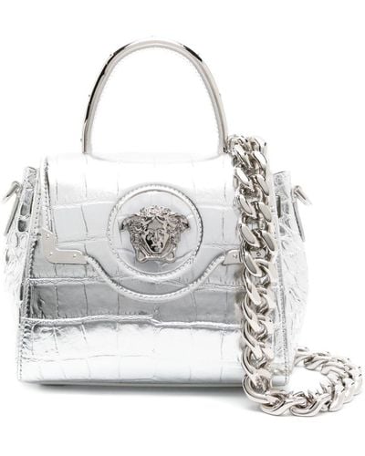 Versace ラ メドゥーサ ハンドバッグ S - ホワイト