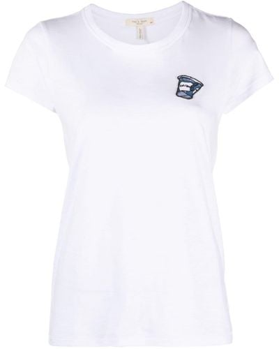 Rag & Bone T-shirt con applicazione - Bianco