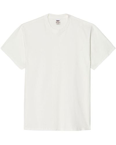 RE/DONE Camiseta holgada con cuello redondo - Blanco